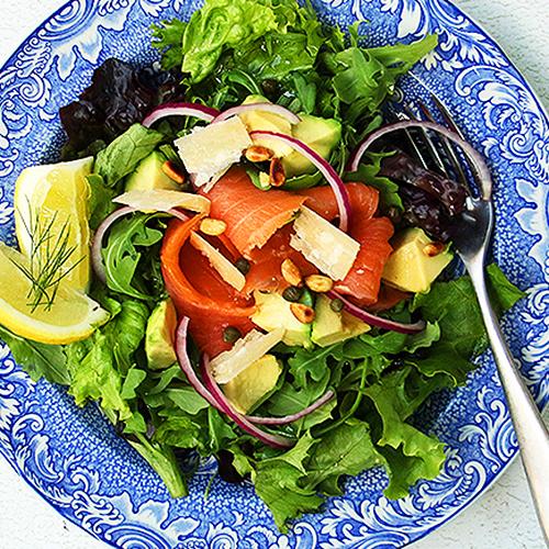 Keto Smoked Salmon Salad