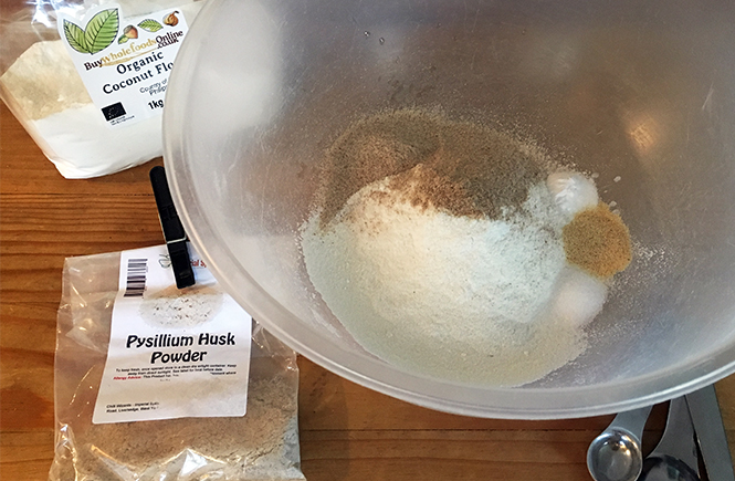 Keto Coconut Flour Wrap Prep