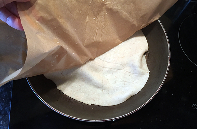 Keto Coconut Flour Wrap Prep