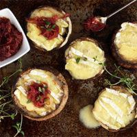 Grilled Brie Mushrooms