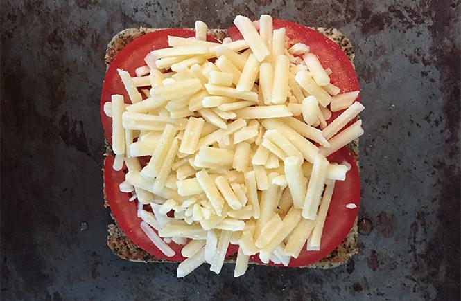 Keto Toasted Cheese prep