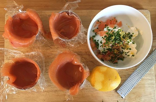 Salmon Cream Cheese Pots