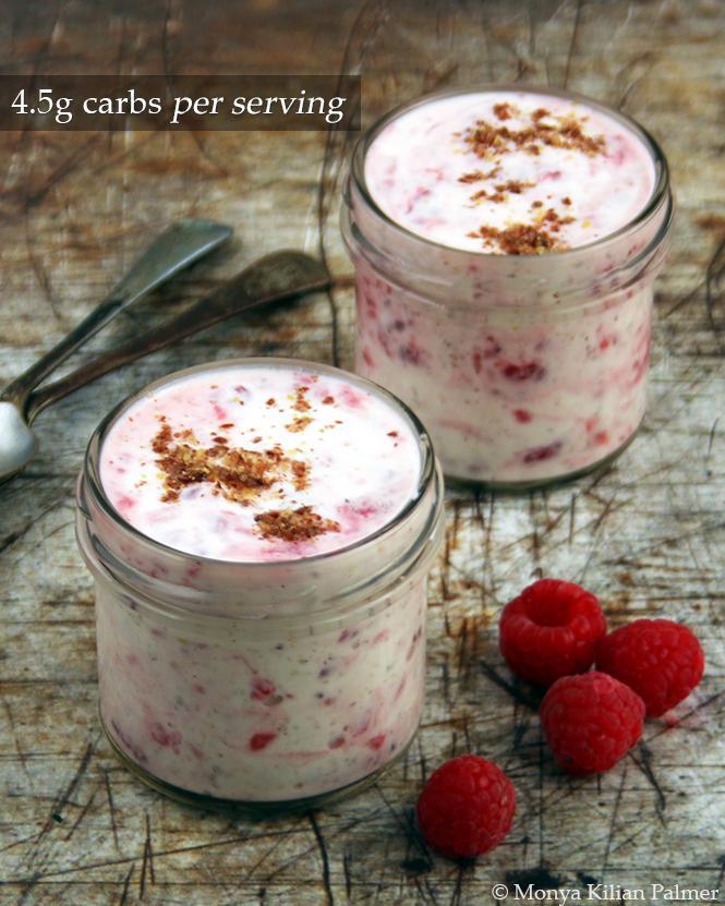 Yogurt with Raspberries and Ground Flax