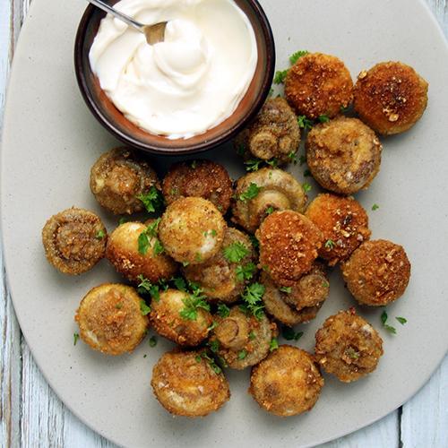 Keto Crumbed Mushrooms