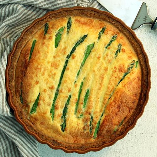Asparagus and Four Cheese Quiche Keto
