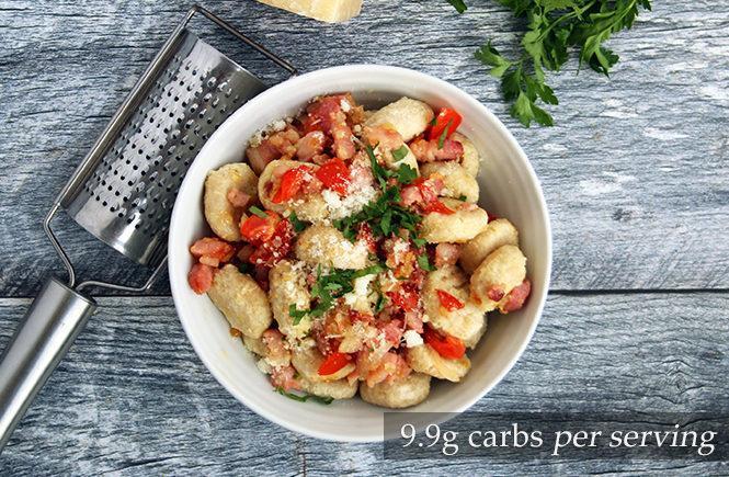Bacon and Tomato Keto Gnocchi