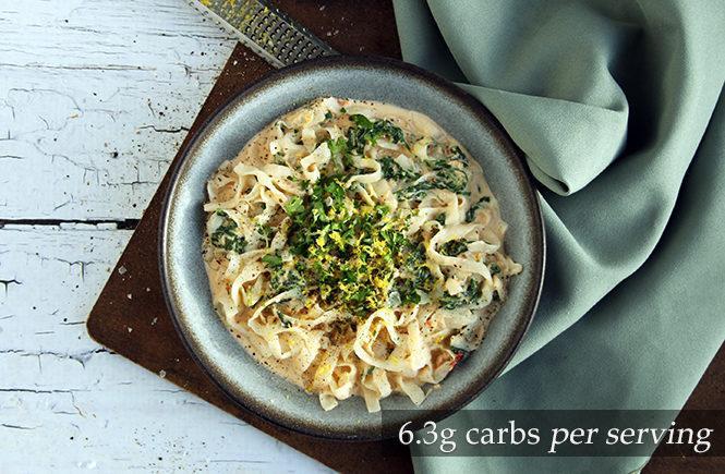 Creamy Crab and Spinach Pasta Keto