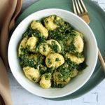 Spinach and Pesto Keto Gnocchi