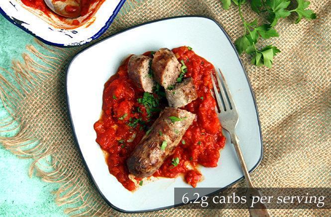 Boerewors en Tamatie Smoor Keto