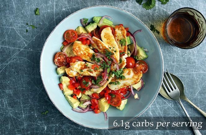 Avocado and Halloumi Salad Keto