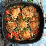 Ginger Chicken with Coconut Spinach Keto