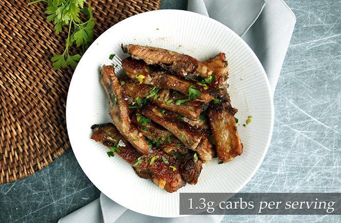 Lightly spiced Keto Pork Ribs