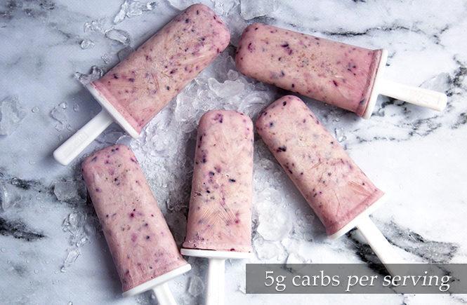Blueberry Cheesecake Lollies Keto