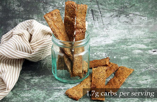 Caraway and Flax Crackers Keto