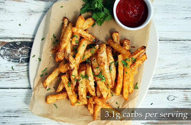 Celeriac Parmesan Chips Keto