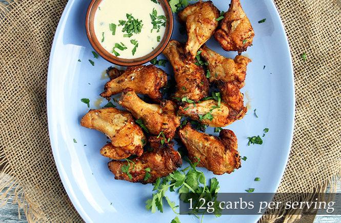 Chicken Wings with Blue Cheese Sauce Keto
