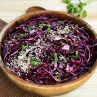 Sesame Red Cabbage Salad Keto