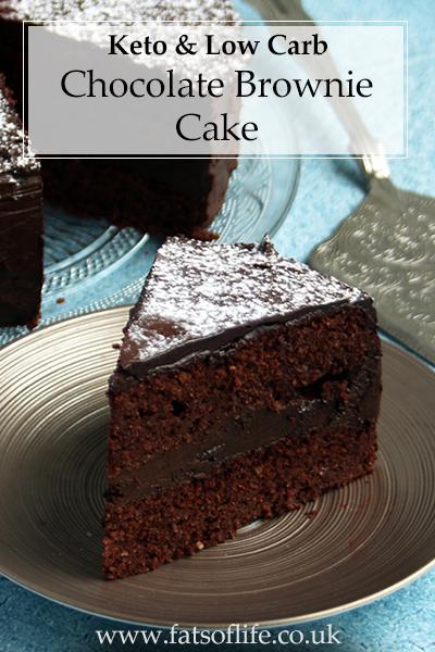 Keto Chocolate Brownie Cake