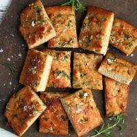 Keto Focaccia with Garlic and Rosemary