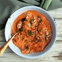 Chicken with Spiced Red Pepper Cream Keto