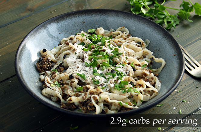 Noodles with Truffle Pesto Keto