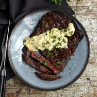 Steak with Green Peppercorn Sauce Keto