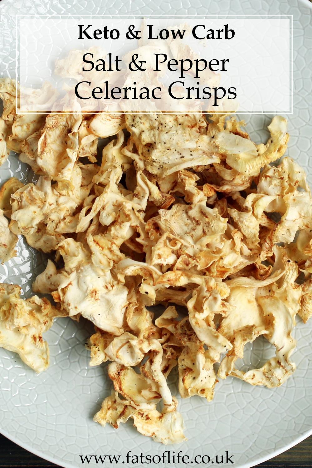 Salt and Pepper Celeriac Crisps (Keto)