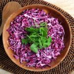 Hot Pink Red Cabbage Slaw Keto