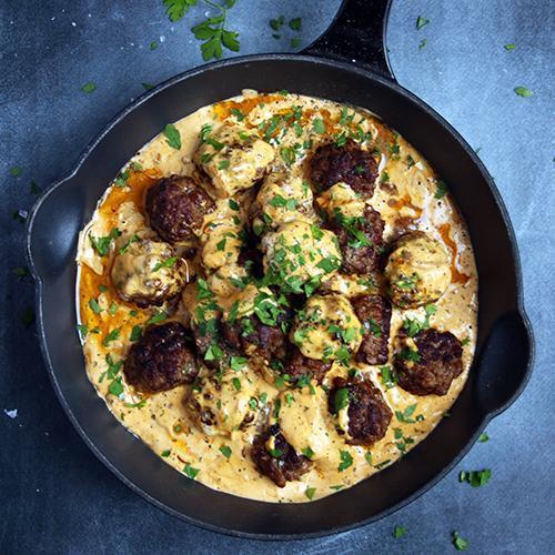 Creamy Smoked Paprika Meatballs Keto