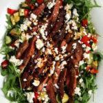 Paprika Steak Salad with Veg and Feta Keto