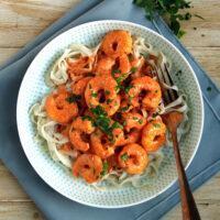 Prawns in Harissa Cream