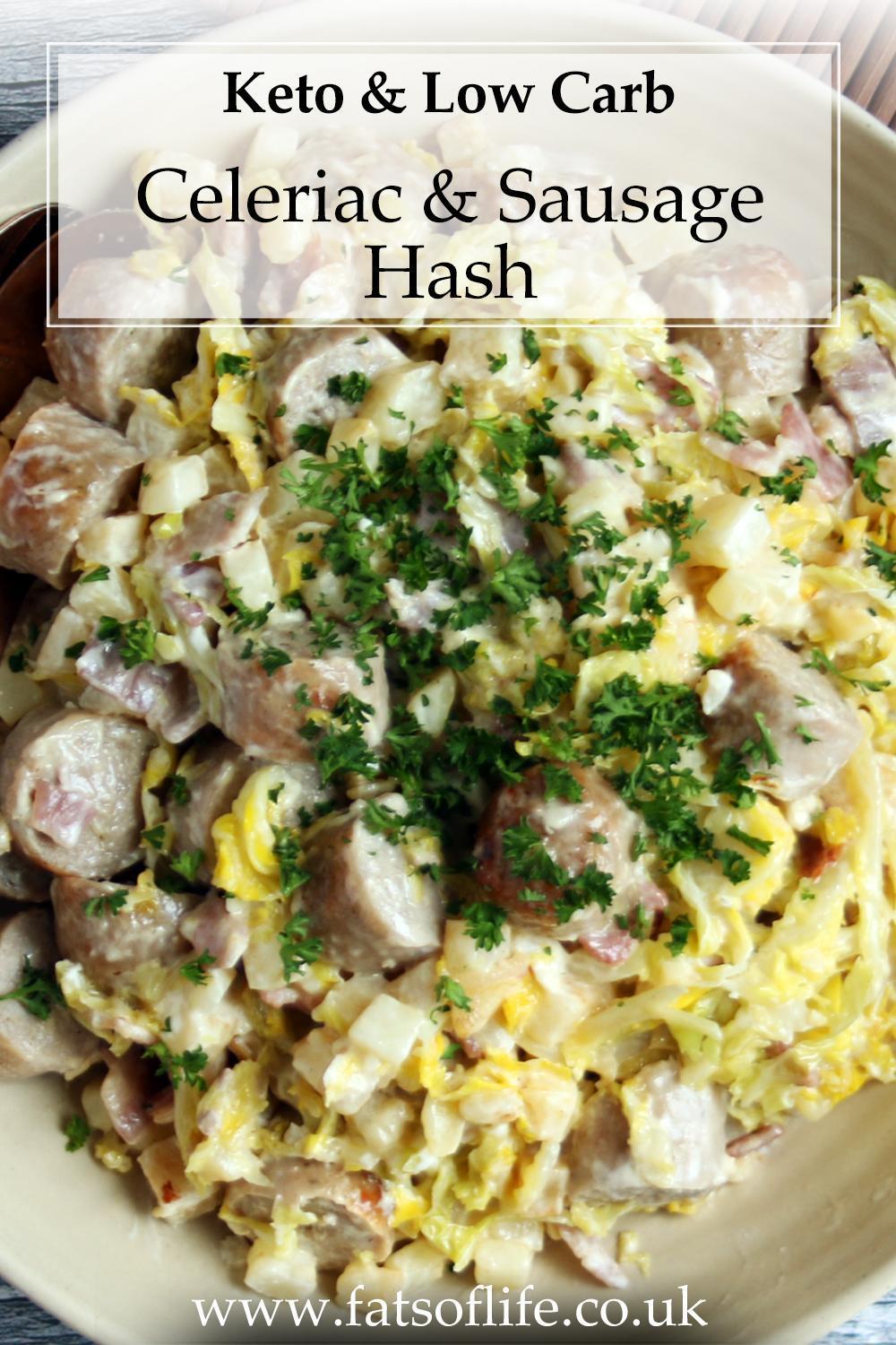 Celeriac and Sausage Hash (Keto)