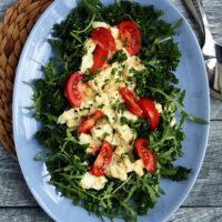 Massaged Kale and Creamy Egg Salad