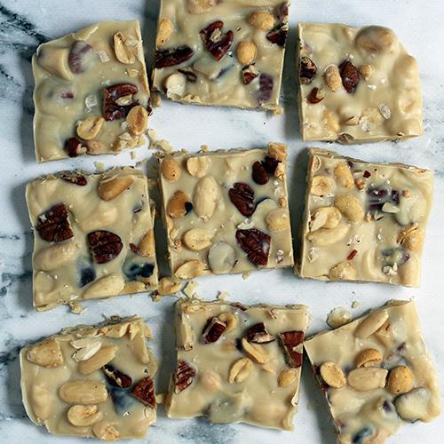 Nutty White Chocolate Bars