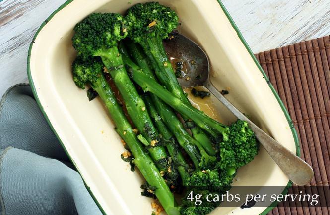 Broccolini in Garlic Sage Butter Keto