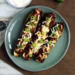 Spicy Stuffed Courgettes