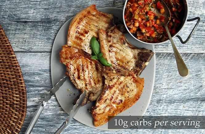Pork Chops with Herby Vegetables Keto