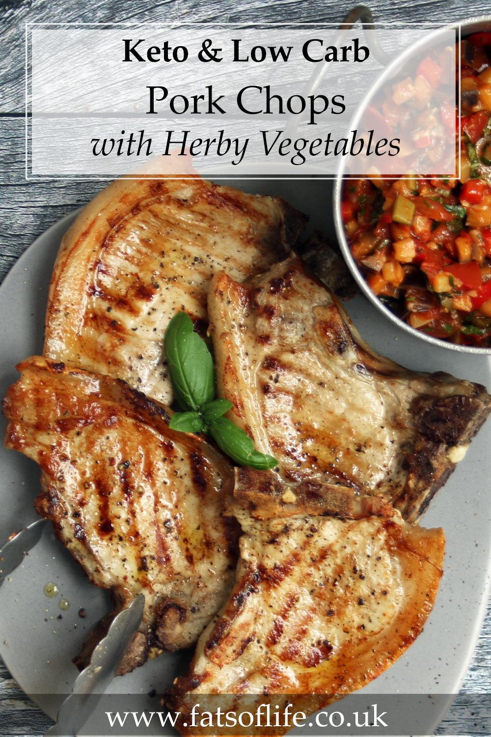 Pork Chops with Herby Vegetables (Keto)