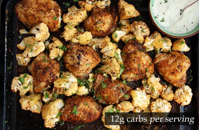 Cajun Chicken and Cauliflower with Creamy Lime Drizzle Keto