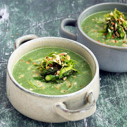 Creamy Asparagus Soup Keto Vegan