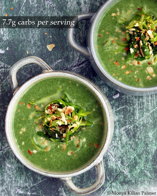 Asparagus and Spinach Soup Keto Vegan