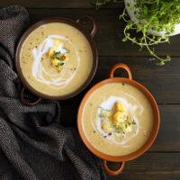 Roasted Curry Coconut Cauliflower Soup Keto Vegan