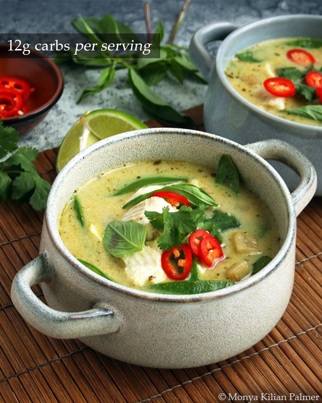 Green Thai Curry Fish Soup Keto